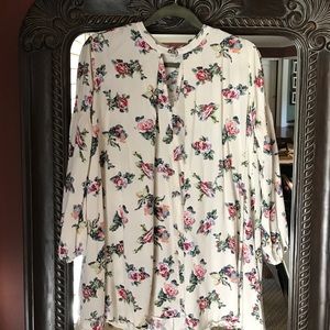 Flowy floral shirt