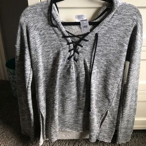 Lace Up Hoodie