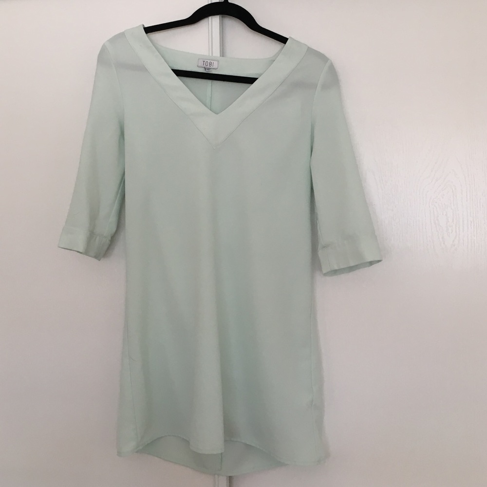 Sea foam green Tobi blouse