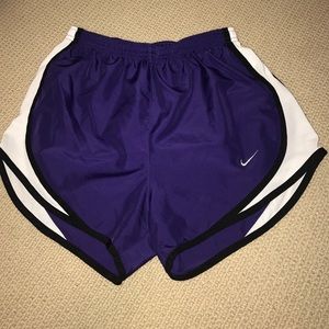Purple Nike shorts