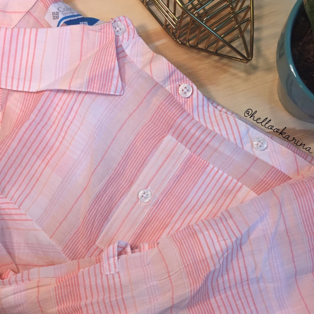Columbia striped PFG long sleeve shirt