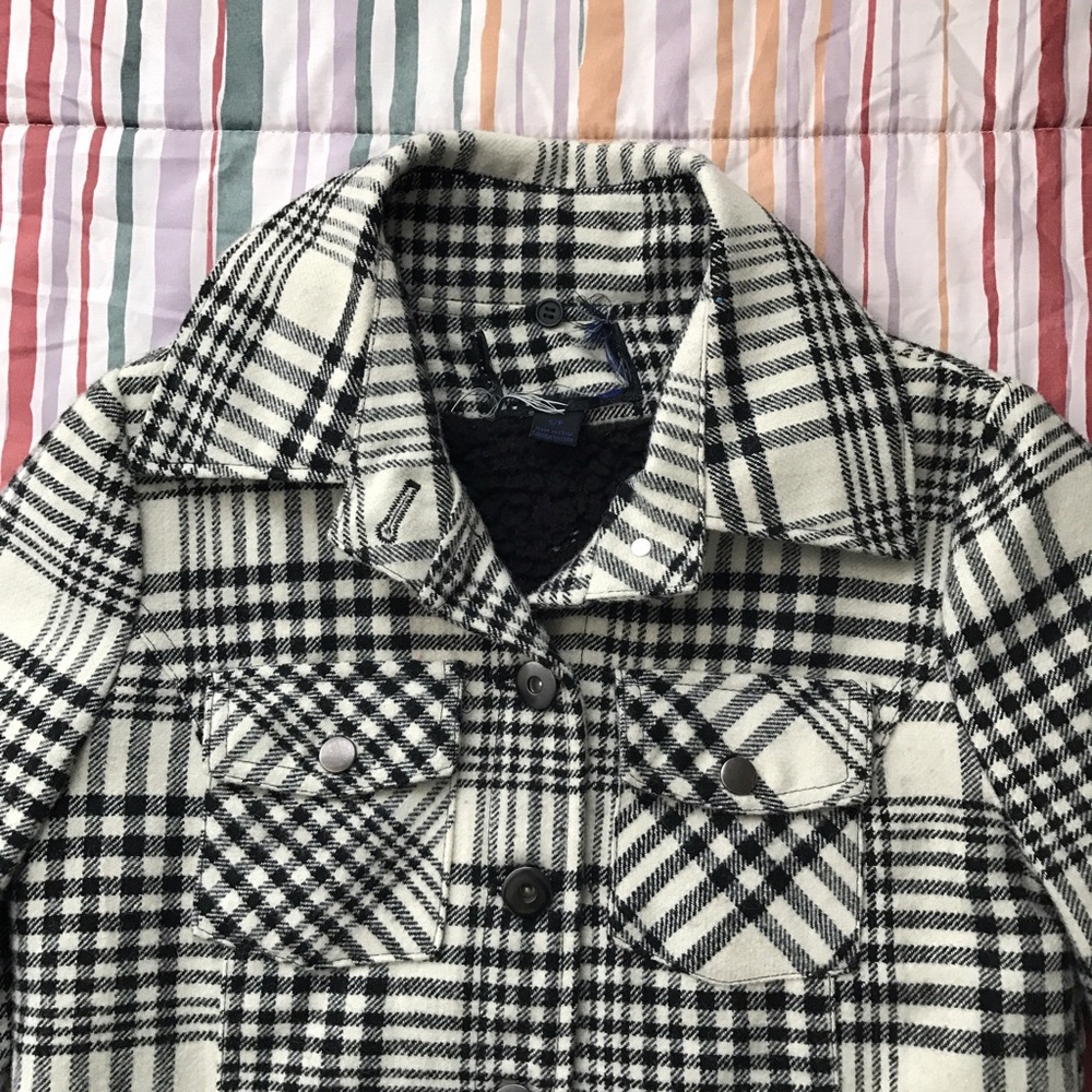 Unknown Brand / Egg Shell White and Black Jacket