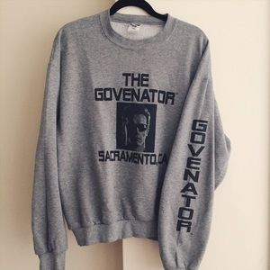 Vintage "The Governator" grey crewneck sweatshirt