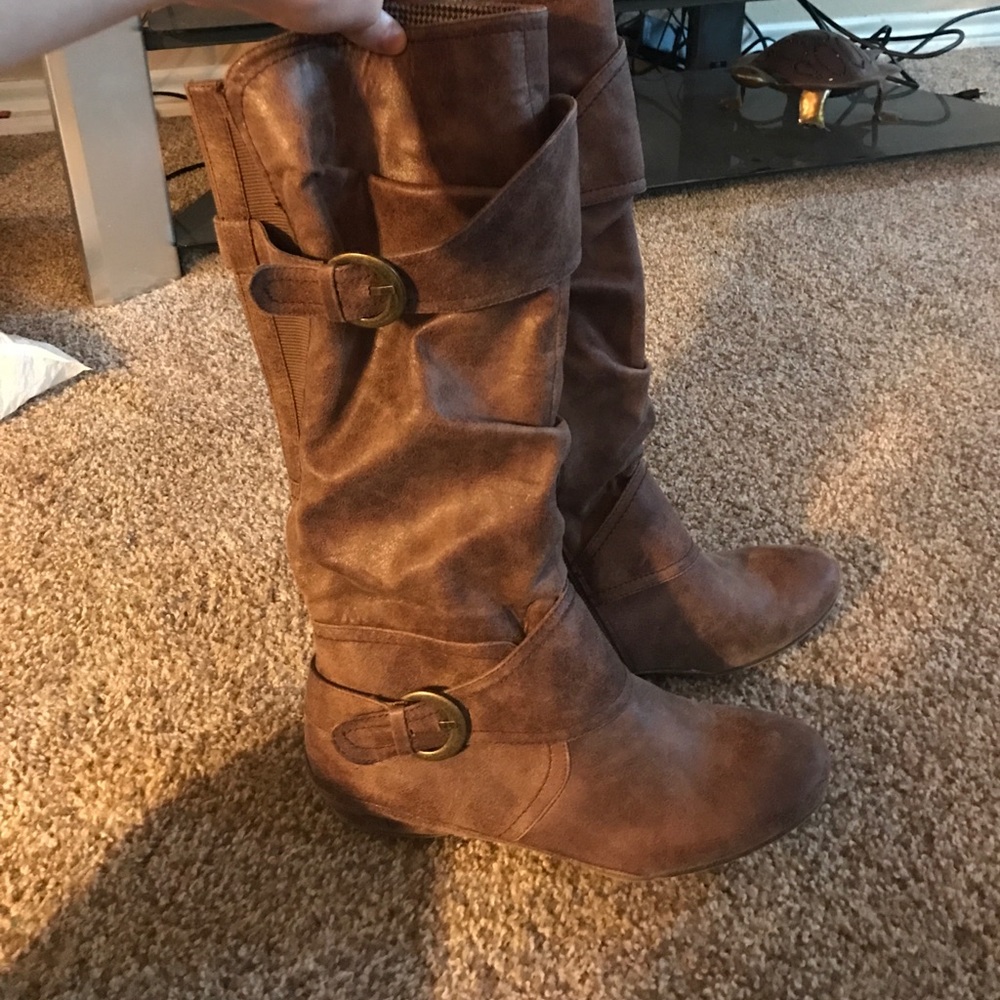 Wear Ever tan suede boots