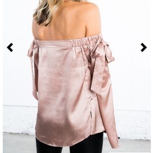 cute pink silk top!