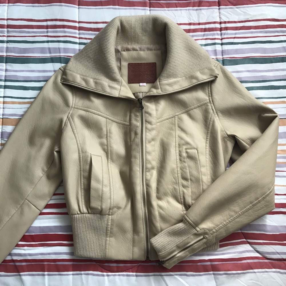 MISS LONDON Nude, Bomber Jacket M