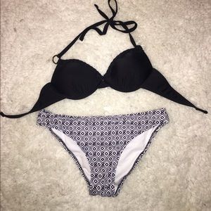 Black Push Up Bikini Top