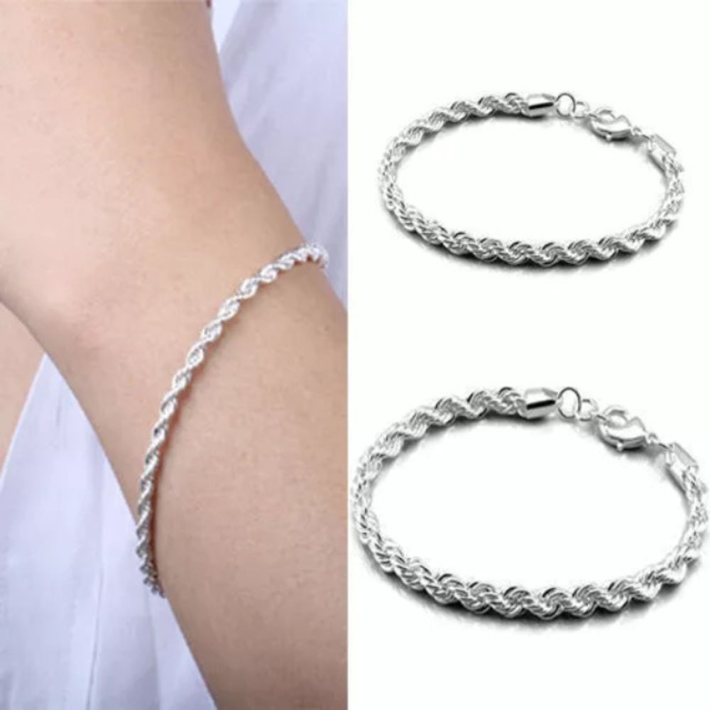 .925 sterling rope bracelet.