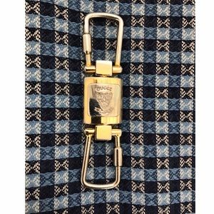 Gucci Detachable Two-Tone Gold & Silver Keyring