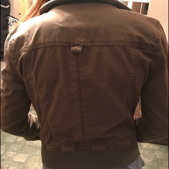 Olive Green Nort Military Style Jacket - Picture 3 of 3