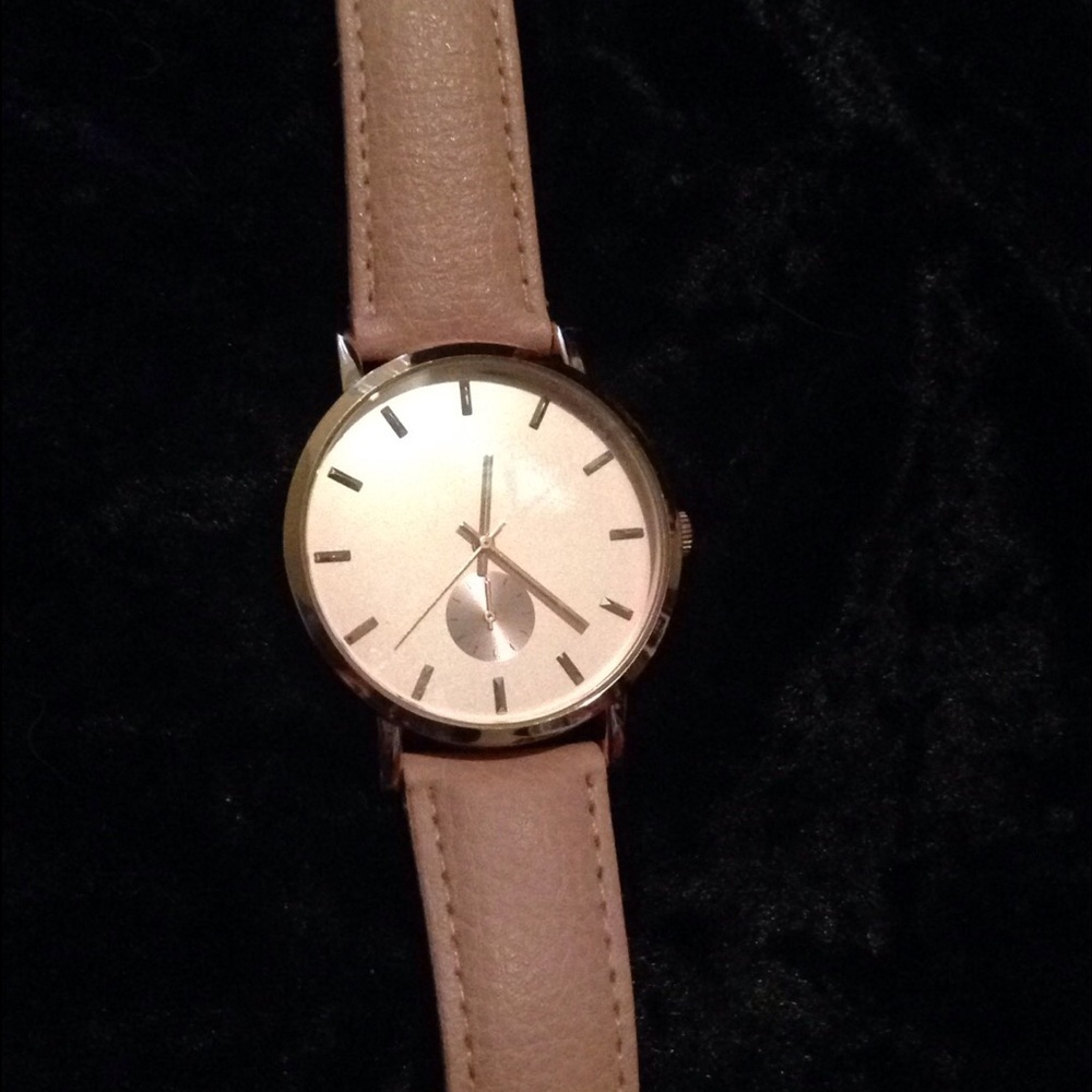 Rose gold Accutime Japan movement Watch