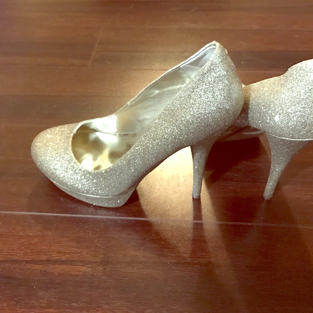 Guess Glitter Platform Heels