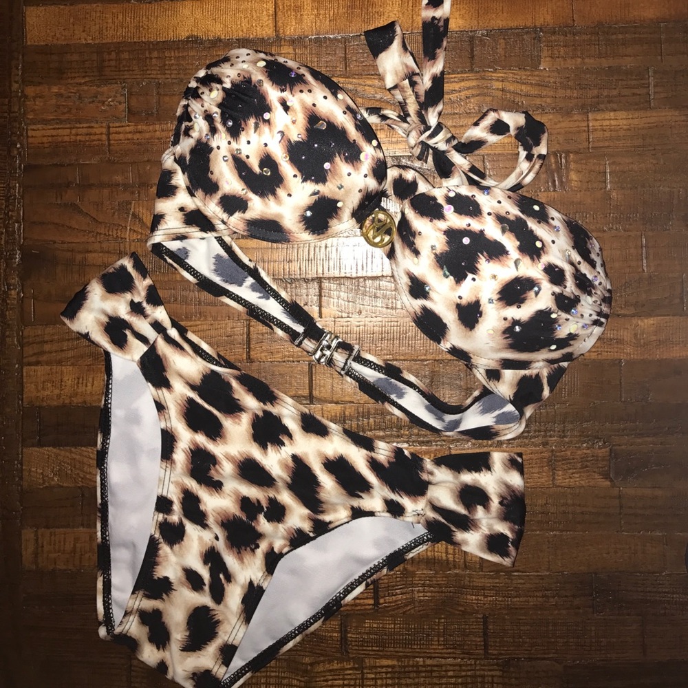 BNWT Cheetah Print Push-up Bikini