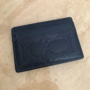 NWOT Coach Embossed Card Case