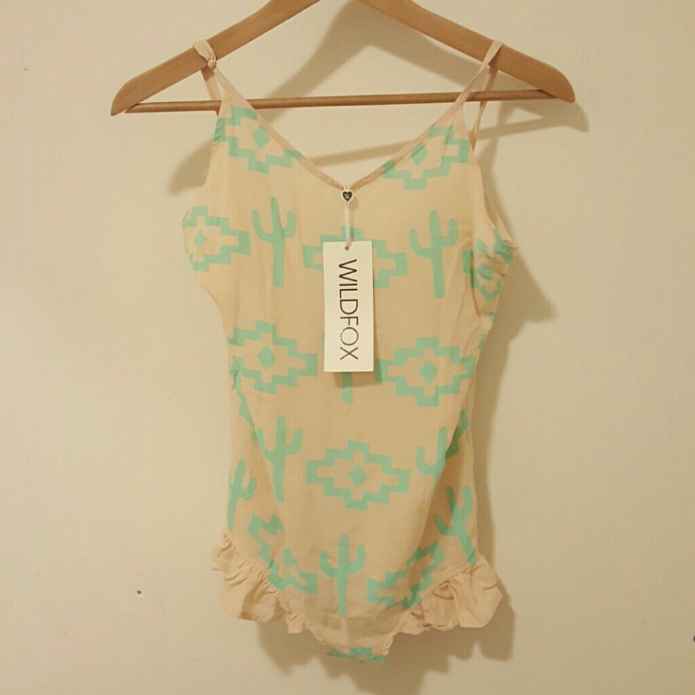 NWT wildfox mini cactus romper bodysuit