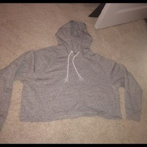Grey cropped sweatshirt