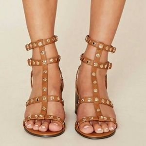 Forever21 Studded Strappy Sandal heels