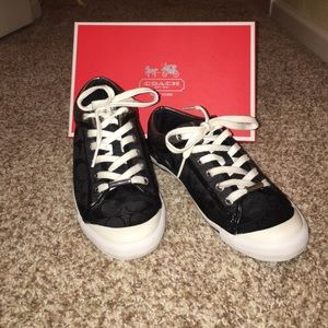 ⭐️ COACH FRANCESCA Size 7.5 Black/Pewter Shoes 👟