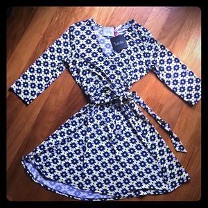 Leota Compass Rose Wrap Dress