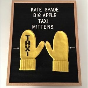 Kate Spade Big Apple Taxi Mittens
