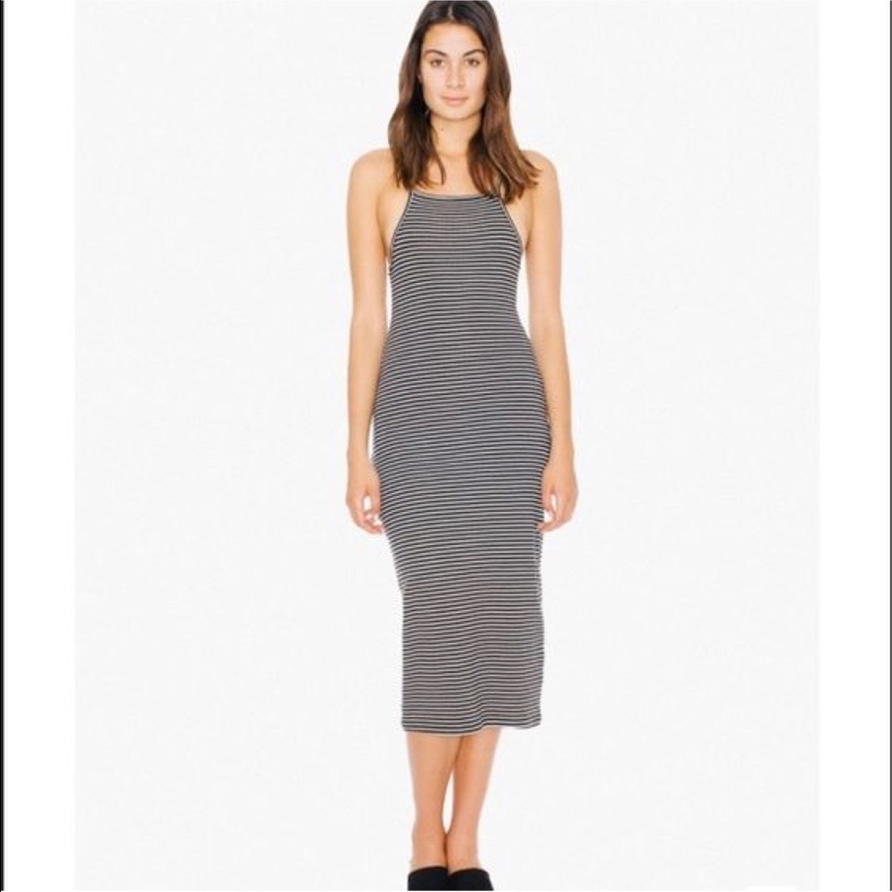 American Apparel Striped Rib Sofia Dress