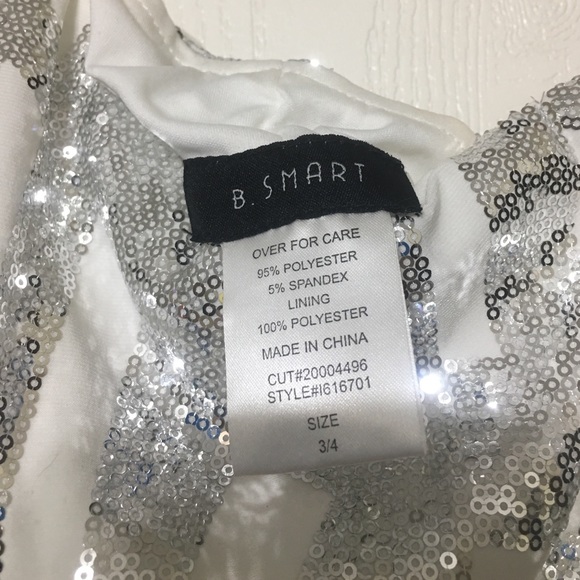 NWT! B. Smart white fashionista dress. Size 3/4 - Picture 2 of 4