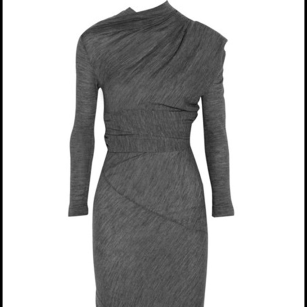 new wrap dress with asymmetrical skirt length
