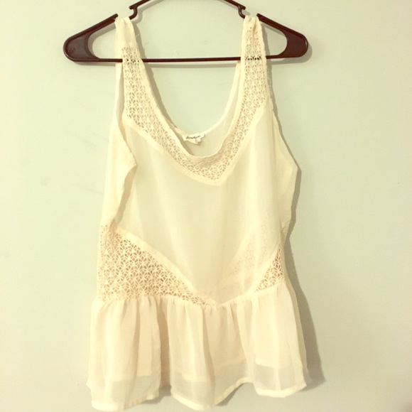 Love Riche Cream Lace Babydoll Tank - Picture 1 of 5