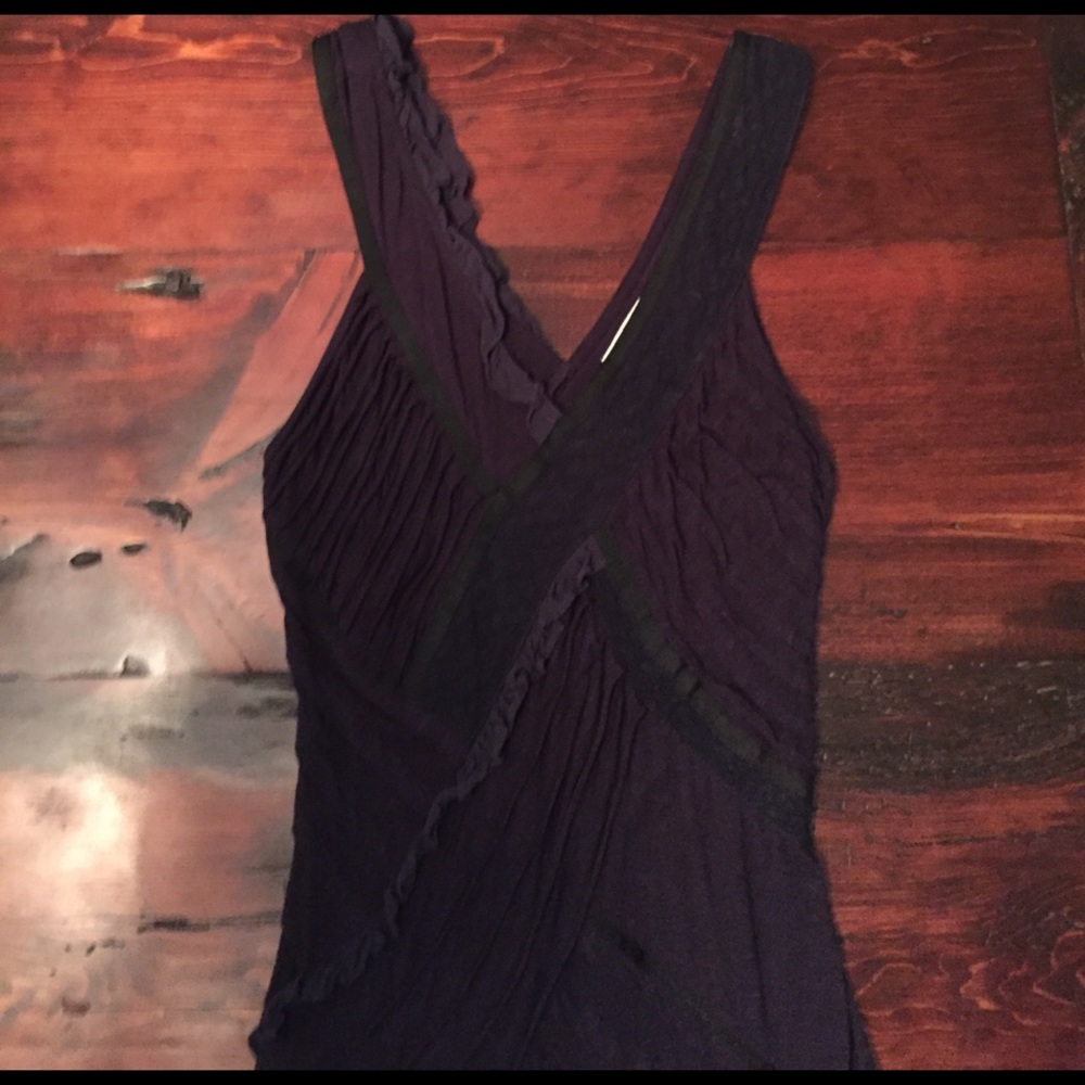 Anthropologie sleeveless asymmetrical blouse