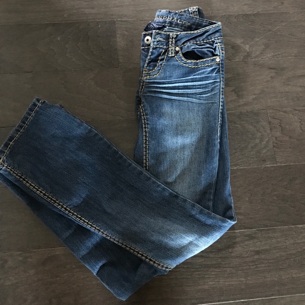 Blue asphalt jeans