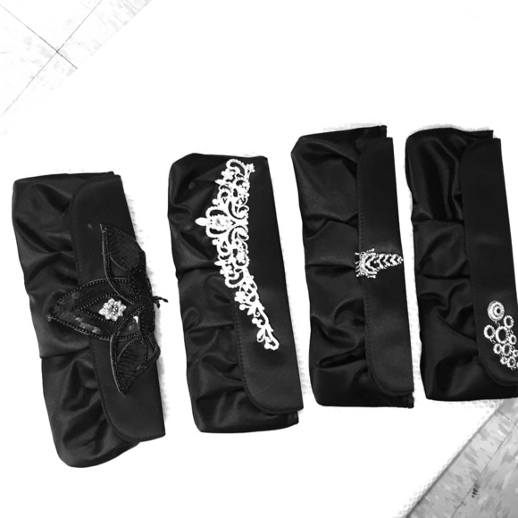 🆕 NWOT Elegant black evening or party clutches - Picture 4 of 4