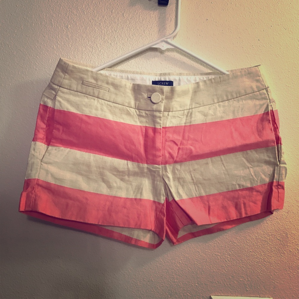 j.crew stripped summer shorts