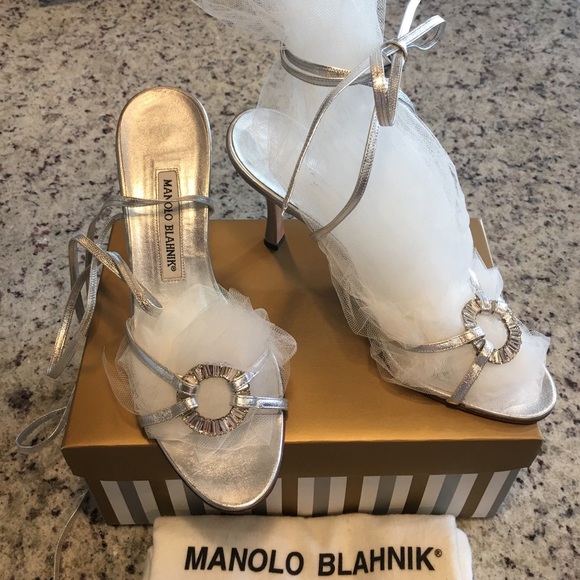 Manolo Blahnik Shoes - New with tag Manolo Blahnik Cinderella shoes