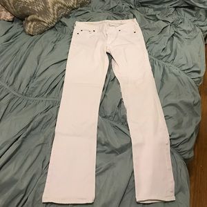J Crew white Matchstick jeans size 30