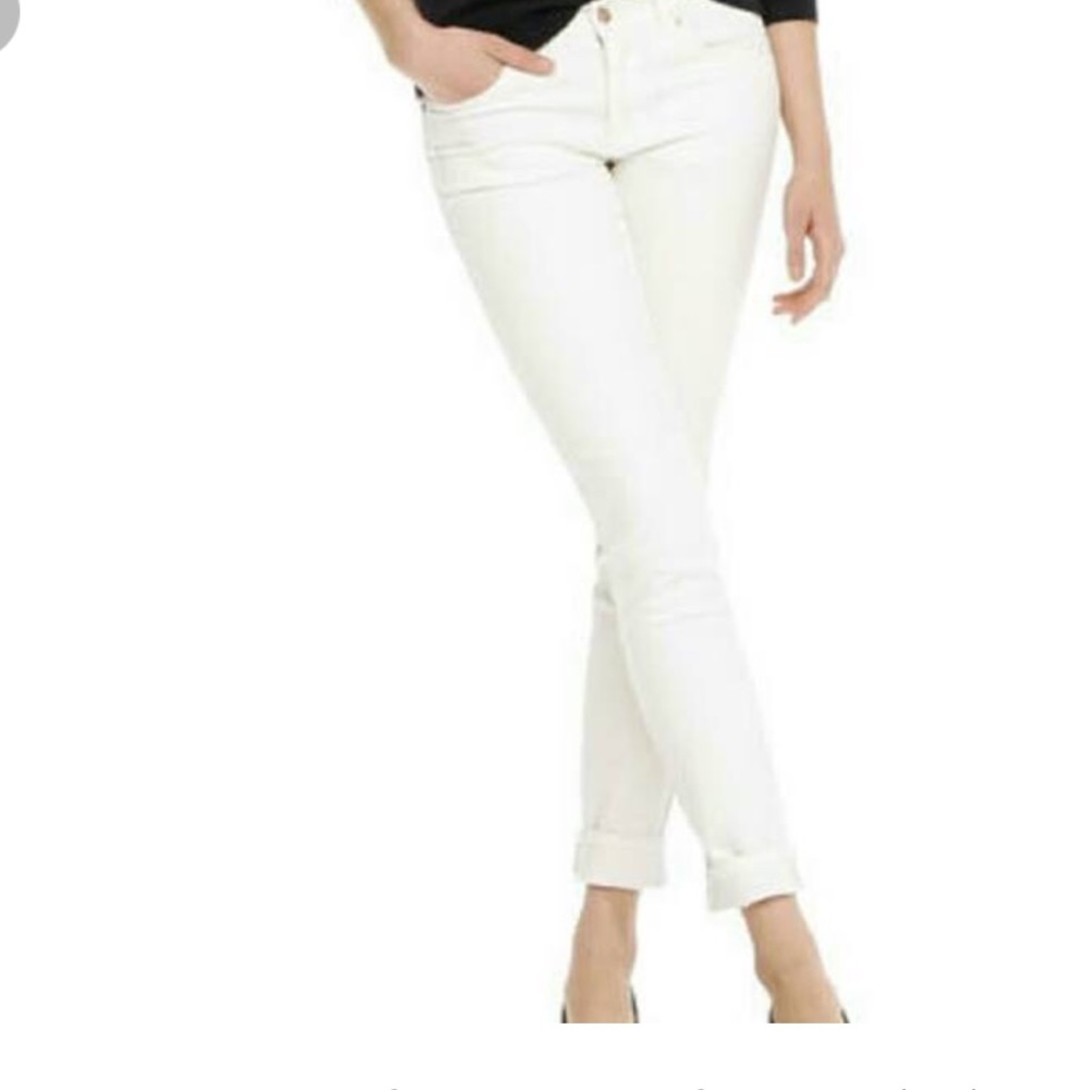 JOE Fresh white ankle jeans