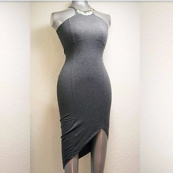 Express Cut In Cami Dress [Gray] - Picture 5 of 5