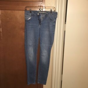 Mid rise rockstar skinny jeans