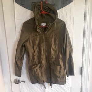 Loft Military Green Rain Jacket - XSP