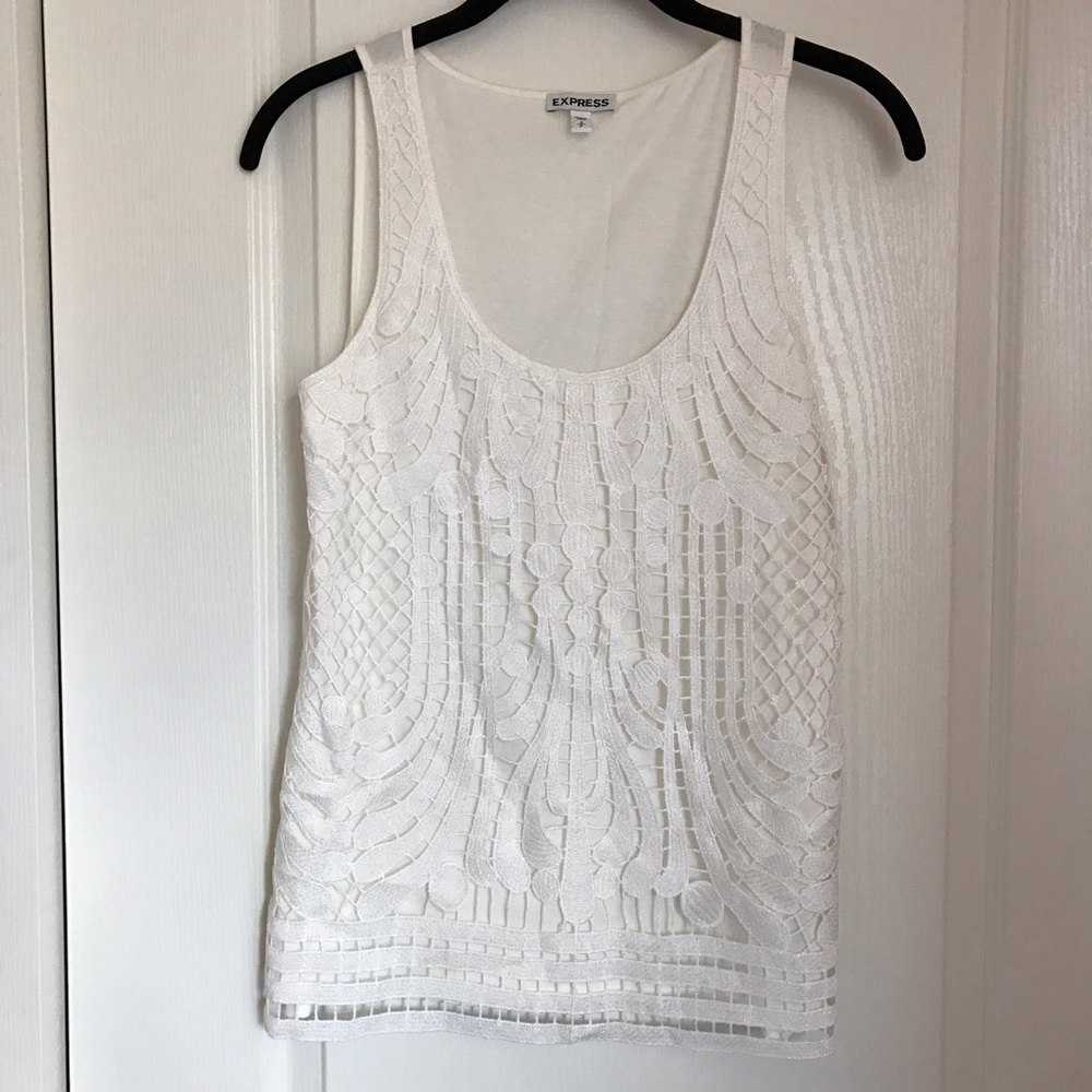 Express lace tank top