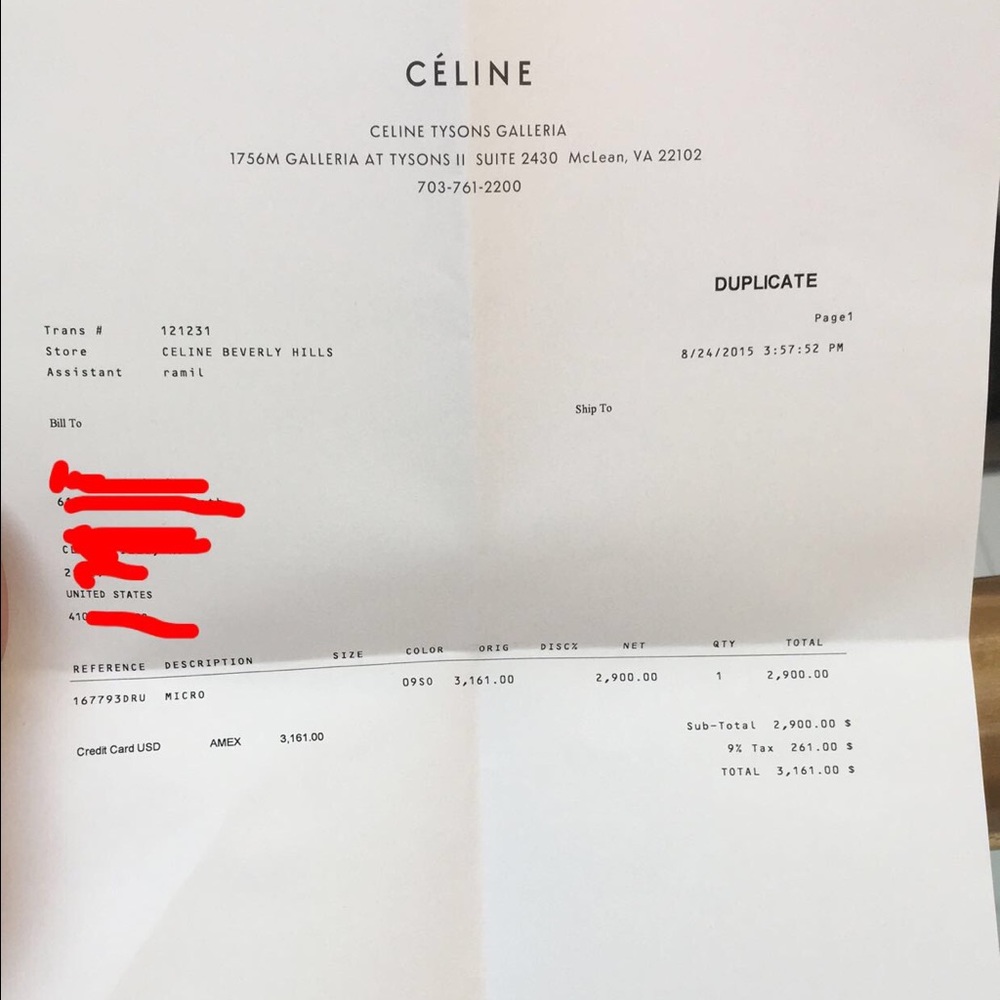 SOLD SOLD via ebay Celine Micro handbag - Picture 8 of 8