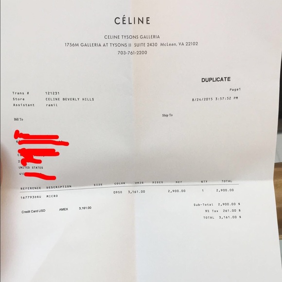 SOLD SOLD via ebay Celine Micro handbag - Picture 8 of 8