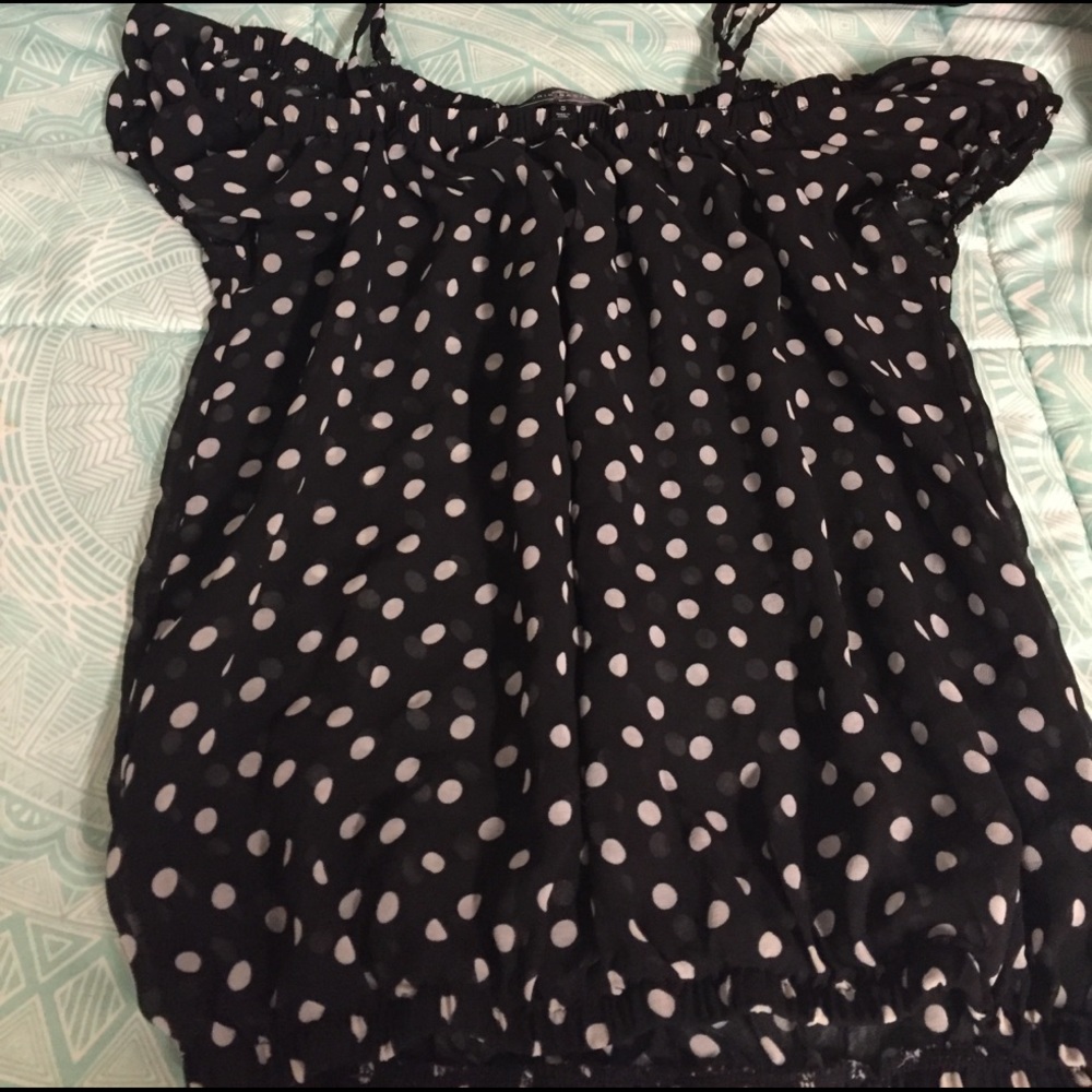 Small poka dot crop top