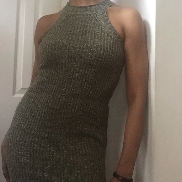 ⬇️ $36 OLIVE KNITTED FIT ME DRESS - Picture 3 of 6
