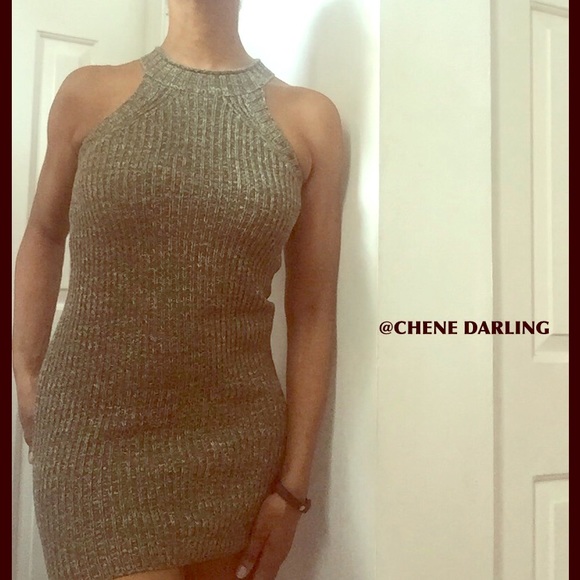 ⬇️ $36 OLIVE KNITTED FIT ME DRESS - Picture 2 of 6