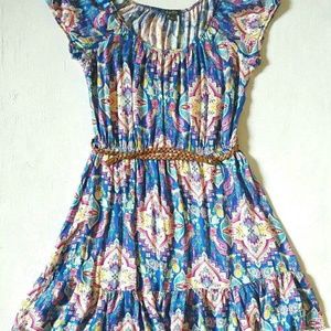Lilly rose floral blue dress