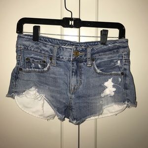 American Eagle ripped denim shorts