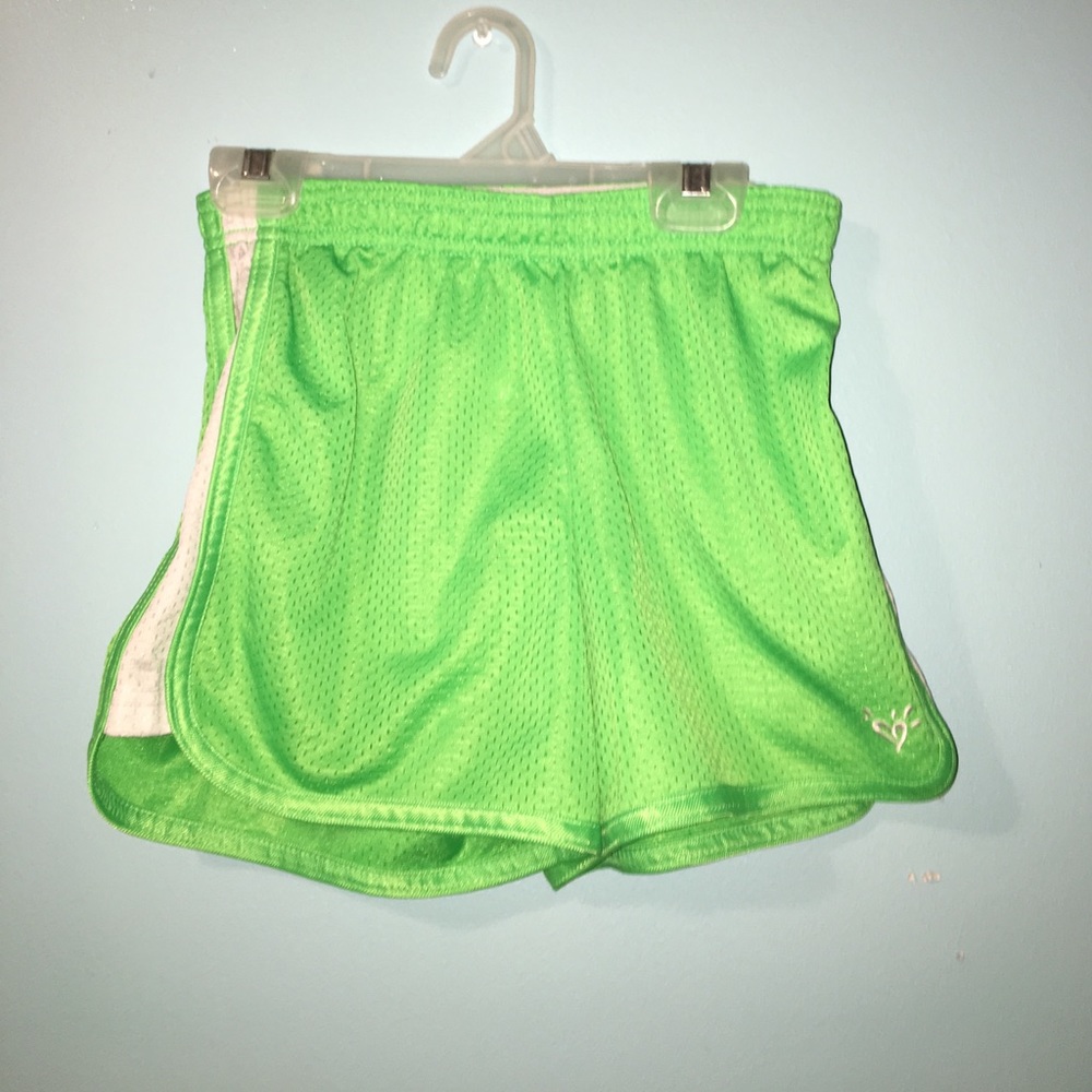 Neon green shorts