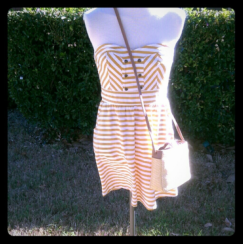 Strip summer dress