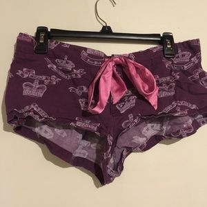 VS Pink Rocker Royalty Sleep Shorts