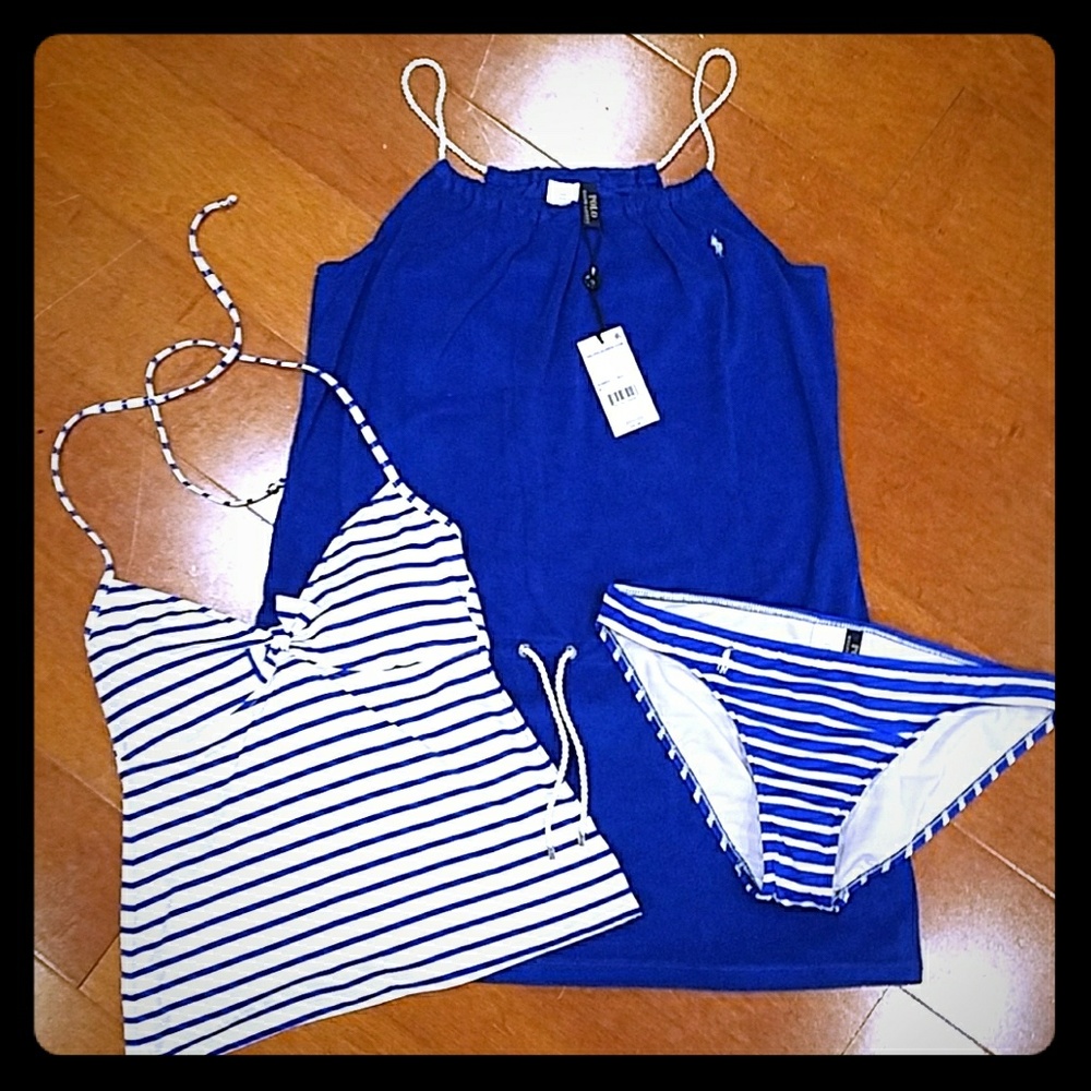 Polo Ralph Lauren Women's Tankini Swim Suit.